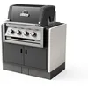 Image de Barbecue Fixe À Gaz Modèle Kitaway Gas Encastrable Regal 420 (gris/blanc - 98 X 73 X 119 Cm) Ref: T00205 - Idéal Extérieur - Tuozi