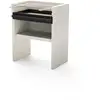 Image de Movelar - Tuozi - Barbecue Fixe Pour Charbon Modèle Venit Flex (gris/blanc - 78 X 47 X 95 Cm) Ref: 8060 - Robuste, Design Moderne Extérieur