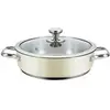 Image de Casserole avec couvercle Haeger PA-24L.009A Beige Ø 24 cm