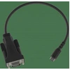 Image de Vision TC-USBCSER/BL câble série Noir RS-232 USB-C