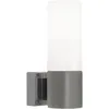 Image de Applique Murale Tangens Single Verrerie Acier Brossé, H.18.4 - Ip44 - E14 / Nordlux Intérieur