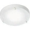 Image de Nordlux - Plafonnier Ancona Maxi Verrerie Blanc, H.8 - Ip44 - E27 / Intérieur