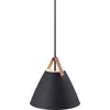 Image de Strap Lampe à suspendre Ø 27 cm Noir/cuir