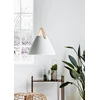Image de Strap Lampe à suspendre Ø 36 cm Blanc/cuir