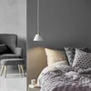 Image de Strap Lampe à suspendre Ø 16,5 cm Blanc/cuir