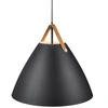 Image de Strap Lampe à suspendre Ø 16,5 cm Noir/cuir
