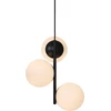 Image de Nordlux Suspension Lilly noir, blanc opale