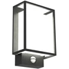 Image de Nordlux LED Lampe murale à détecteur Nestor IP44 Variable Noir 49051503