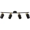 Image de Nordlux - Spoterie Lotus 4-spot Métal Noir/laiton, H.6.6 - Ip20 - E14 / Intérieur