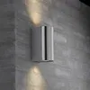 Image de Nordlux Canto Maxi 2 Applique murale GU10 Acier inoxydable Lampe d'extérieur 49721034
