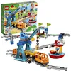 Image de LEGO 10875 Duplo Le Train De Marchandises: Jouet Éducatif avec Rails, Son et Lumière, Grue Télécommandée, Idéal pour Les Petits Ingénieurs, Cadeau pour Enfants de 2 Ans et Plus en occasion ou reconditionné