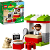 Image de LEGO 10927 DUPLO Stand à pizza, jouet pour les jeunes enfants de 2 ans et plus, jeu de construction en grandes briques avec pizza et personnage de chien