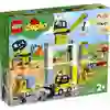 Image de LEGO 10933 DUPLO Grand chantier avec son et lumière, véhicules avec moteur Push and Go, jouets pour enfants de 2 à 5 ans