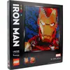 Image de LEGO 31199 Art Marvel Studios Iron Man - Tableau d'art, décoration murale et poster à bricoler, puzzle DIY pour adultes, cadeau génial