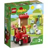 Image de LEGO 10950 DUPLO Tracteur et soins aux animaux Jouet pour jeunes enfants à partir de 2 ans, ferme, set de jeu avec figurines de fermiers et de moutons