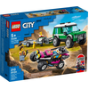 Image de LEGO 60288 City Rennbuggy-Transporter, Set de jouets avec voiture de course et transporteur de voitures, camion-jouet à partir de 5 ans
