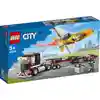 Image de LEGO 60289 City Flugshow-Jet-Transporter, ensemble de jouets avec avion et remorque, cadeau pour les enfants à partir de 5 ans