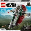 Image de LEGO 75312 Star Wars Boba Fett Starship, jouet spatial pour enfants à partir de 9 ans, modèle de vaisseau spatial de The Mandalorian avec 2 minifigurines, cadeau pour enfants, garçon et fille