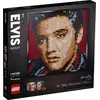 Image de LEGO 31204 Art Elvis Presley - "The King" Poster DIY, Décoration murale, Tableau d'art, Kit de bricolage pour adultes, Art mural, Décoration maison, Cadeau