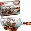 Image de LEGO 92177 Ideas Bateau dans une bouteille, kit de construction d'un bateau pour la décoration pour adultes ainsi que pour filles et garçons à partir de 12 ans, super cadeau