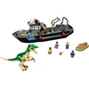 Image de LEGO 76942 Jurassic World L'évasion de Baryonyx, Jouets dinosaures avec bateau rapide pour garçons et filles, idées cadeaux pour enfants, figurines de dinosaures