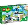 Image de LEGO 10959 DUPLO Poste de police avec hélicoptère, voiture de police et briques, jouet policier pour les jeunes enfants à partir de 2 ans, jouet éducatif pour filles et garçons
