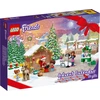 Image de LEGO 41706 Friends Calendrier de l'Avent 2022, 24 jouets de Noël y compris le Père Noël, le bonhomme de neige et la figurine de renne, cadeau de Noël pour les enfants