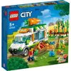 Image de LEGO 60345 City Farm Camionnette de livraison de légumes, avec Food Truck, potager, 3 minifigures
