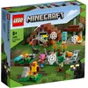 Image de LEGO 21190 Minecraft Le village abandonné, jouet avec camp de chasseurs de zombies, atelier, ferme et maison accessoires, habitants du village de zombies et chat