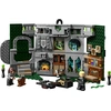 Image de LEGO 76410 Harry Potter : Bannière de la maison Serpentard, Salle commune du château de Poudlard ou tableau mural, jouet de voyage, mini-figurine de Draco Malefoy