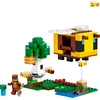 Image de LEGO 21241 Minecraft la maisonnette des abeilles, jouet de ferme avec maison à construire, bébé zombie et figurines d'animaux, cadeau d'anniversaire pour garçons et filles
