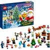 Image de LEGO 60381 City Calendrier de l'Avent 2023, Calendrier de Noël avec 24 cadeaux, y compris les figurines du Père Noël et du renne, plus un tapis de jeu Winterwunderland, cadeau de Noël pour enfants, garçons, filles