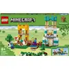 Image de LEGO 21249 Minecraft Creative Workshop 4.0, construisez deux tours ou une maison de chat, ensemble 2-en-1 avec les figurines Alex, Steve, Creeper et Zombie, jouets d'action pour les enfants à partir de 8 ans