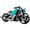 Image de LEGO 31135 Creator 3in1 Oldtimer Motorcycle Set, jouet de moto classique de la moto de route à la voiture dragster, jouet de construction de véhicule pour enfants, garçons et filles