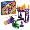 Image de LEGO City Stuntz 60359 Challenge de la chute 2en1 Action Set avec jouet moto dinosaure automoteur et Stunt Rider, cadeau d'anniversaire pour enfants, garçons, filles à partir de 5 ans