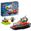Image de LEGO City 60373 : Bateau de Sauvetage des Pompiers pour Aventures Épiques - Neuf