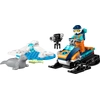 Image de LEGO 60376 City Motoneige Arctique, ensemble de jeux de construction avec 3 figurines d'animaux et une mini-figurine d'explorateur, jouet pour enfants à partir de 5 ans