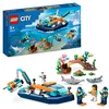 Image de LEGO 60377 City Le Bateau d’Exploration sous-Marine, Jouet avec Mini sous-Marin, Requin, Crabe, Tortue, Raie et Figurines Animaux Marins, Set de Plongée sous-Marine, Enfants Dès 5 Ans en occasion ou reconditionné