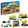 Image de LEGO 60391 City Les Camions de Chantier et la Grue à Boule de Démolition, Jouet de Construction avec Pelleteuse, Benne et Engin de Transport, Jeu Éducatifs pour Enfants Dès 4 Ans en occasion ou reconditionné