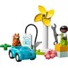 Image de LEGO DUPLO Town Éolienne et Voiture Électrique 10985