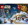 Image de LEGO 75366 Calendrier de l'Avent Star Wars 2023, calendrier de Noël avec 24 cadeaux, dont 9 figurines, 10 véhicules-jouets et 5 modèles miniatures, cadeau de l'Avent pour Noël pour les enfants et les fans
