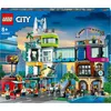 Image de LEGO City Downtown, un jouet à construire pour un enfant, modèle de centre ville avec magasin, coiffeur, studio de vlogger, hôtel, discothèque et 14 minifigures, cadeau pour un enfant de 8 ans, 60380