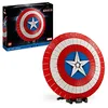 Image de LEGO Marvel Le Bouclier de Captain America - Kit de Construction Avengers Infinity Saga pour Adultes avec Minifigurine, Plaque de Nom et Marteau de Thor - Idée Cadeau pour Hommes et Femmes 76262 en occasion ou reconditionné