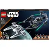 Image de LEGO 75348 Star Wars Fang Fighter Mandalorien vs. TIE Interceptor Set, jouet Starfighter à construire pour les enfants avec 3 minifigures, un droïde et une épée sombre