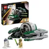 Image de LEGO Star Wars Yoda's Jedi Starfighter, Bouwbaar Speelgoed voor Kinderen, The Clone Wars Voertuig met Meester Yoda Minifiguur, Lichtzwaard en Droid R2-D2 Figuur, Cadeau voor Jongens en Meisjes 75360 en occasion ou reconditionné