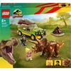 Image de LEGO 76959 Jurassic Park Triceratops-Recherche, jouet dinosaure avec figurine et voiture à collectionner pour le 30e anniversaire