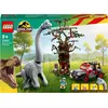Image de LEGO 76960 Jurassic Park Découverte du brachiosaure, jouet dinosaure avec figurine et jeep, set de collection pour le 30e anniversaire, pour garçons et filles