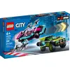 Image de LEGO 60396 City Tuning Rennwagen Set de jouets, contient 2 voitures de jouet personnalisables avec des améliorations constructibles et 2 mini-figurines de pilotes de course pour les fans du jeu vidéo 2K Drive