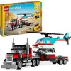 Image de Camion Remorque avec Hélicoptère LEGO Creator 31146 - Jeu de Construction Amusant - Neuf