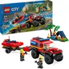 Image de Lego City 60412 Camion De Pompiers 4X4 Avec Bateau De Sauvetage
